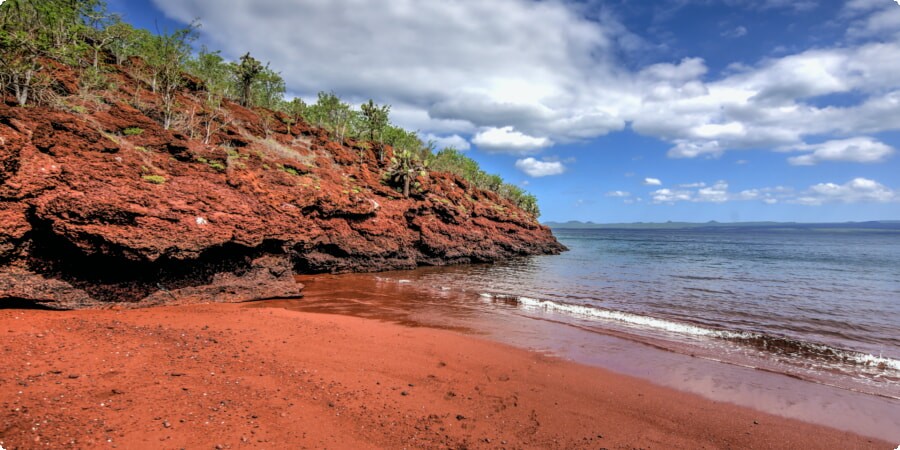 Rábida Island's Red Sand Beach