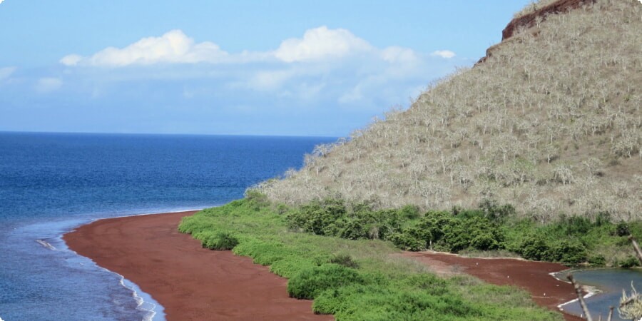 Rábida Island's Red Sand Beach